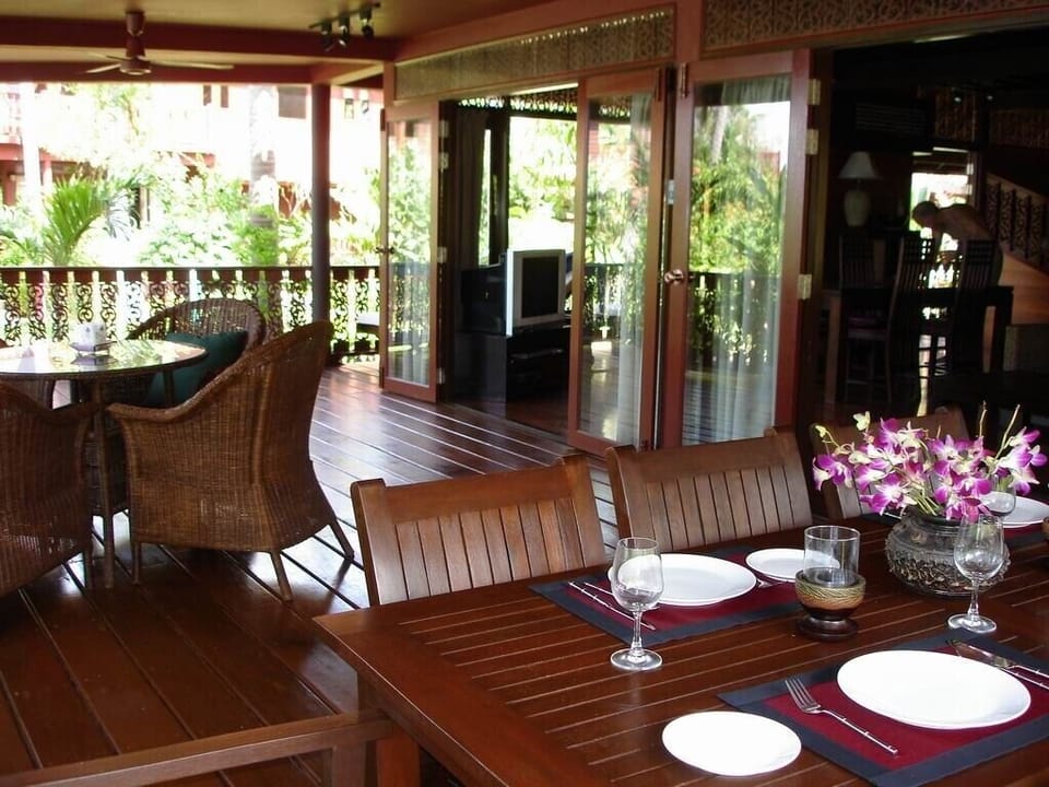 Ground Floor Terrace Overlooking Pool