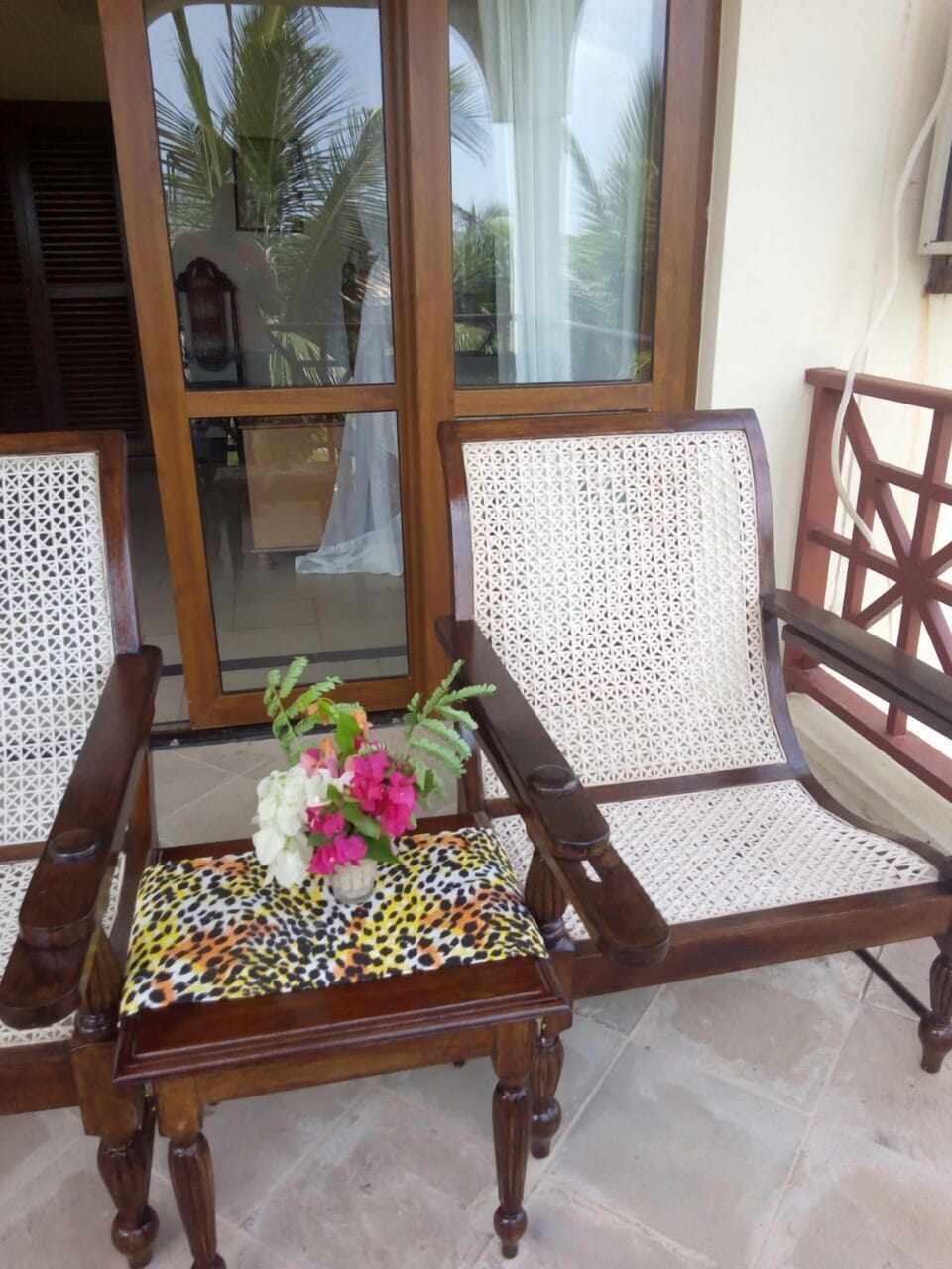 Relax outside looking at the views.