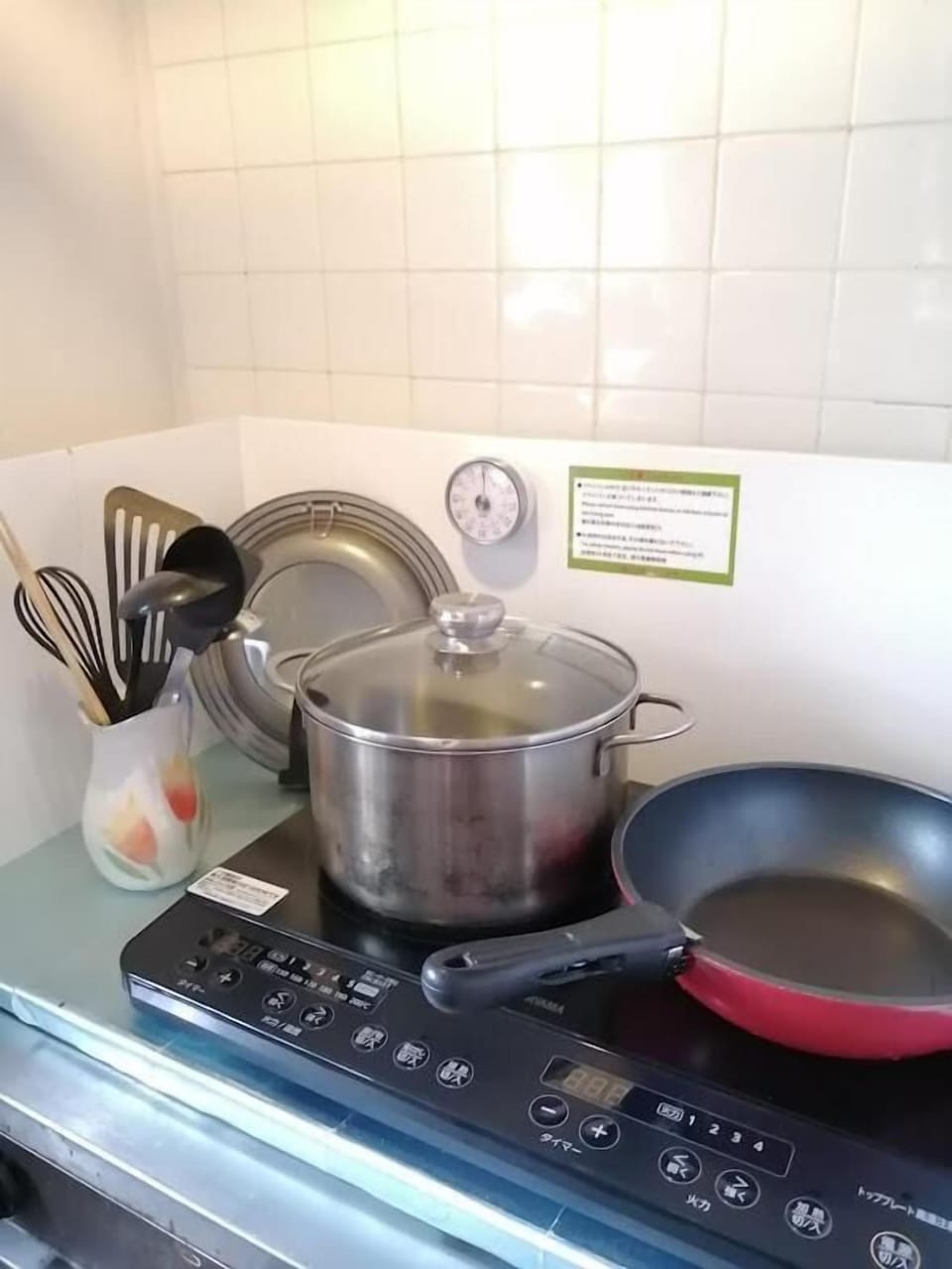 Holiday Home | Private kitchen | Fridge, microwave, stovetop, electric kettle