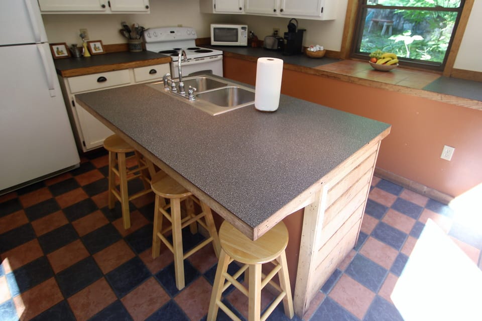 Breakfast bar seating for your morning coffee!