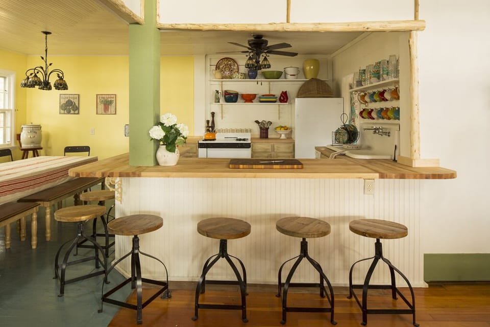 Seats at kitchen counter