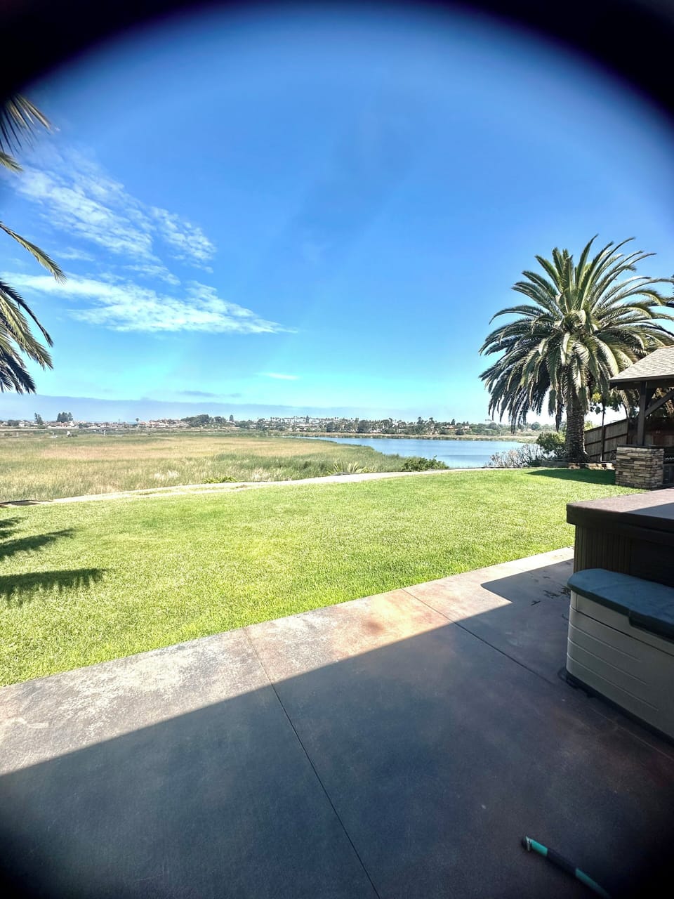 view from the master bedroom