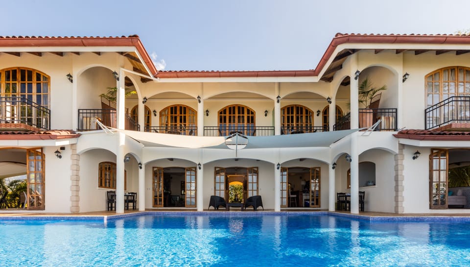 Front of El Castillo with Infinity Pool.