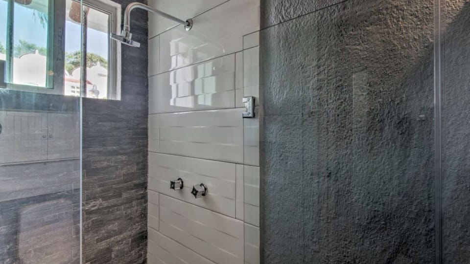 Full bathroom with shower downstairs 