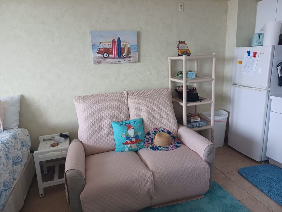 Dual reclining sofa.