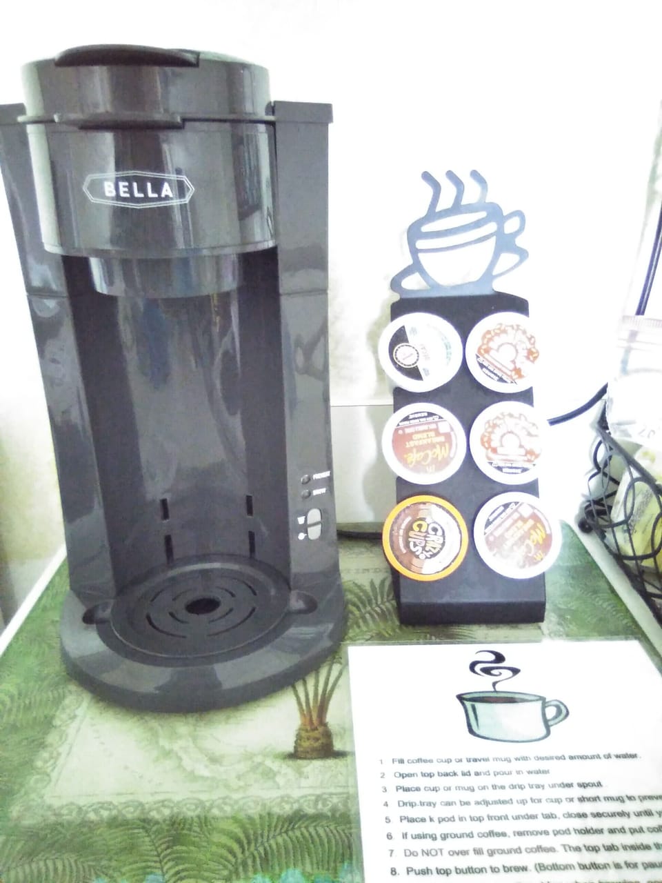 Single serve Keurig coffee maker.