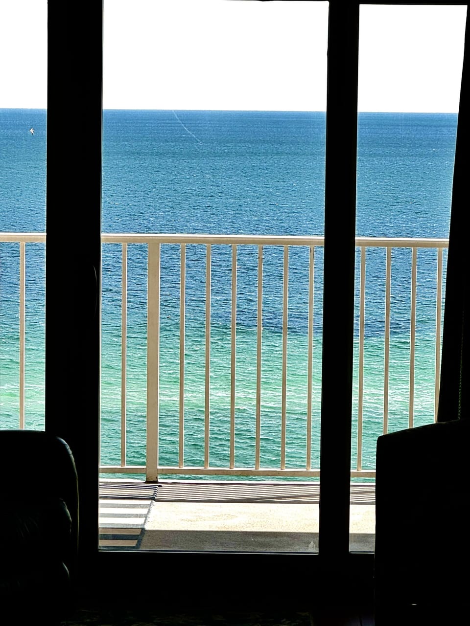 View out of Living Area Sliding Glass Doors