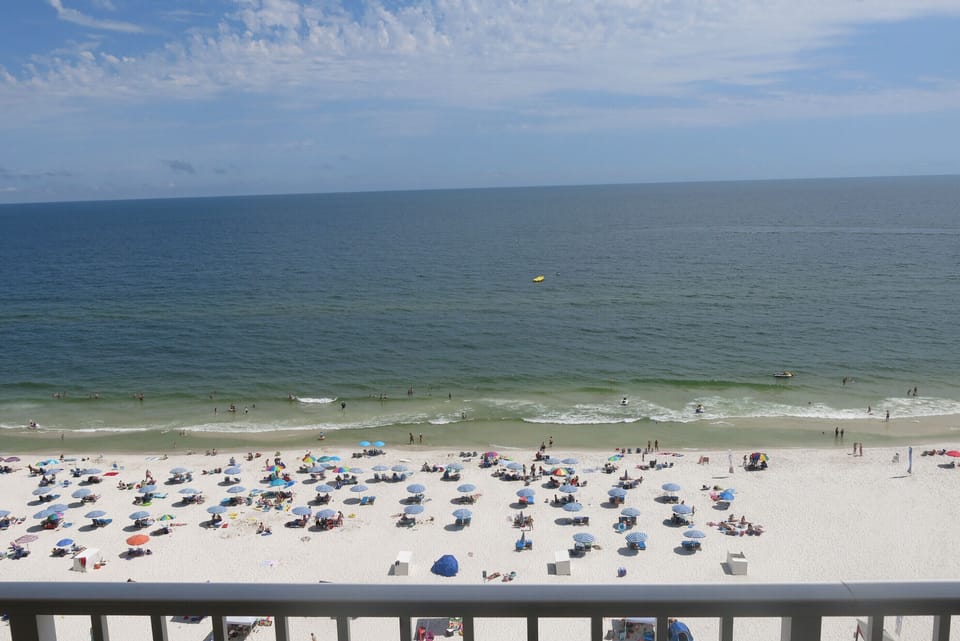 View from Balcony Looking Straight Out to Gulf