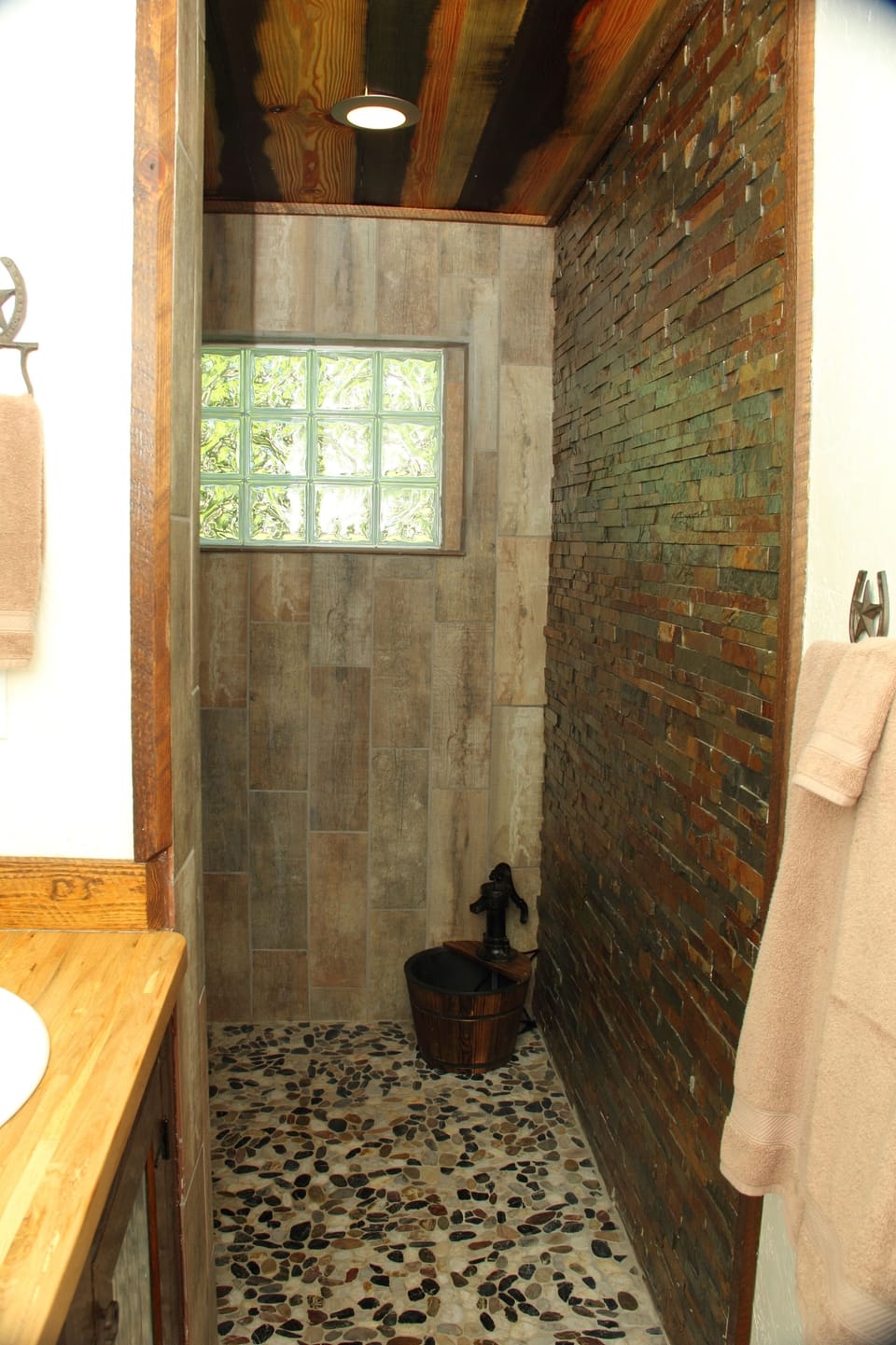 Master shower