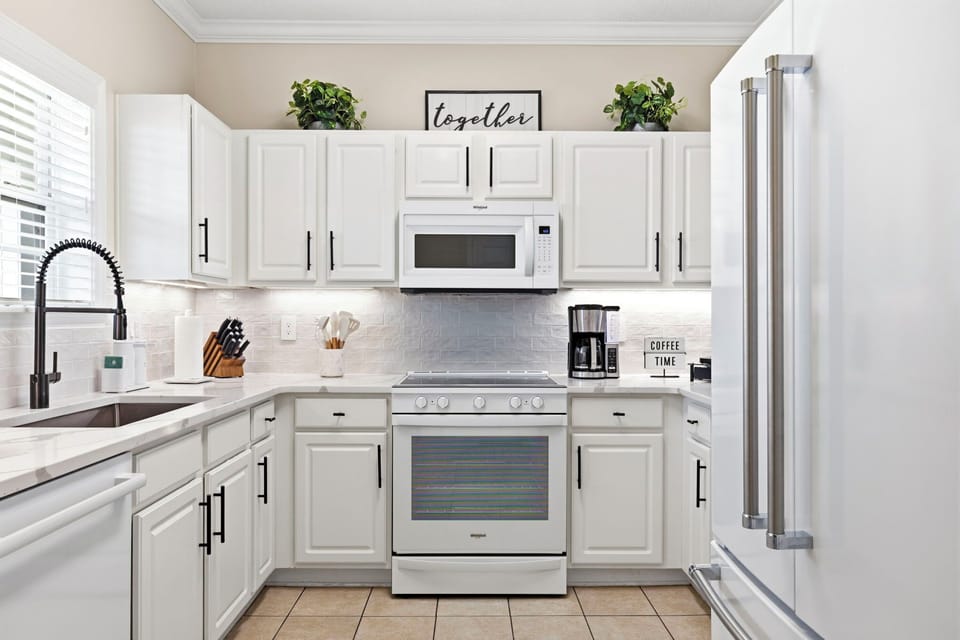 Modern kitchen with everything needed for cooking
