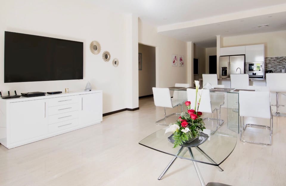 Living area flat screen TV