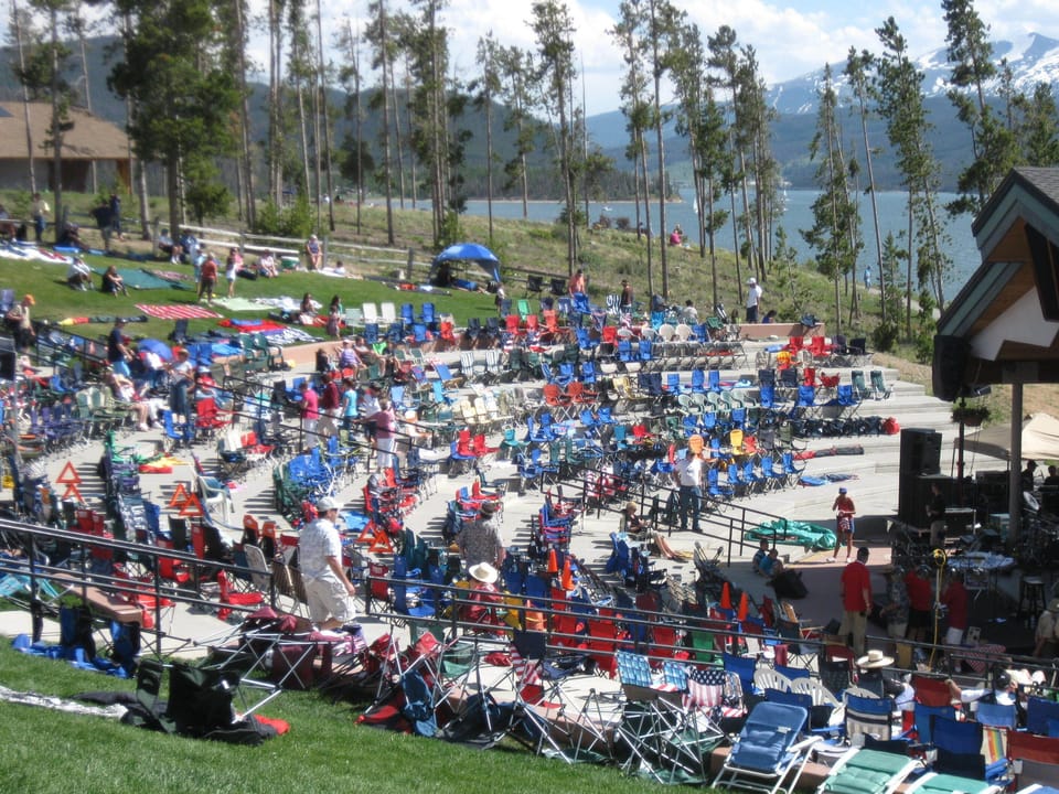 Dillon Amphitheater summer concert, just 2 blocks away.