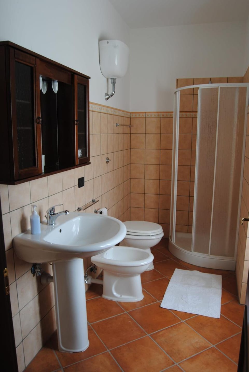 Shower, free toiletries, hair dryer, bidet