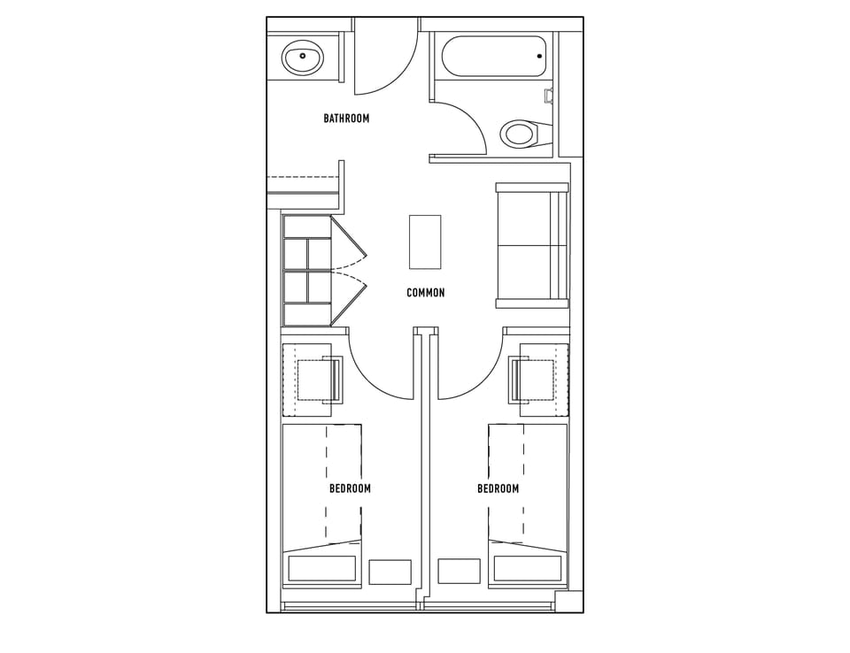Standard Suite, 2 Twin Beds | Desk, iron/ironing board, free WiFi, bed sheets