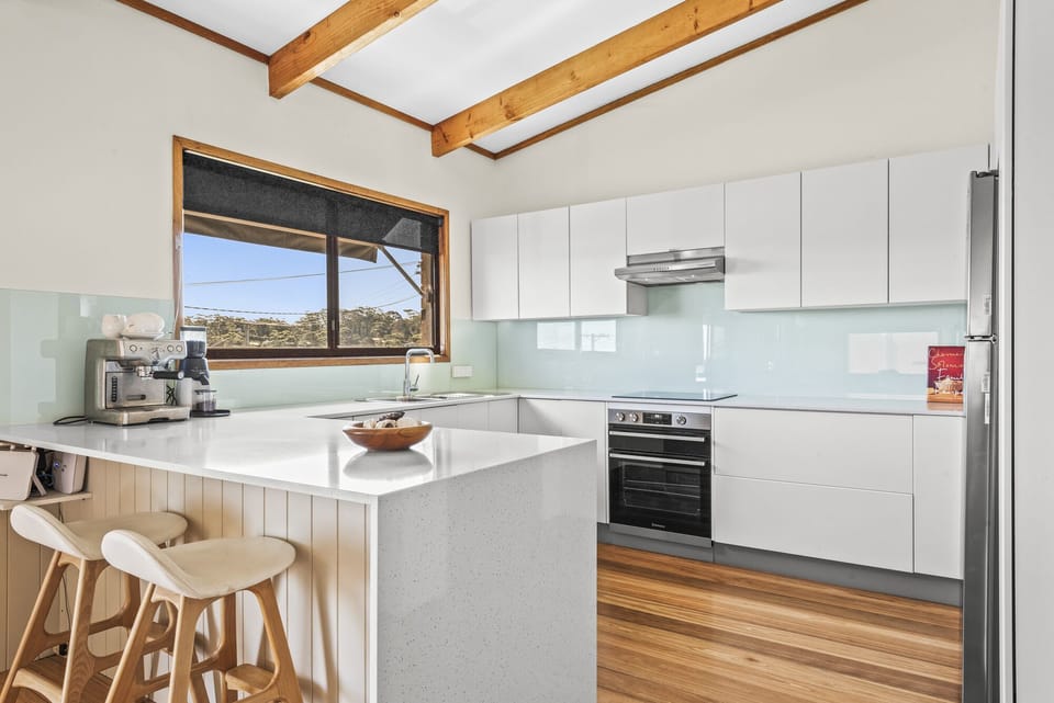spacious kitchen area