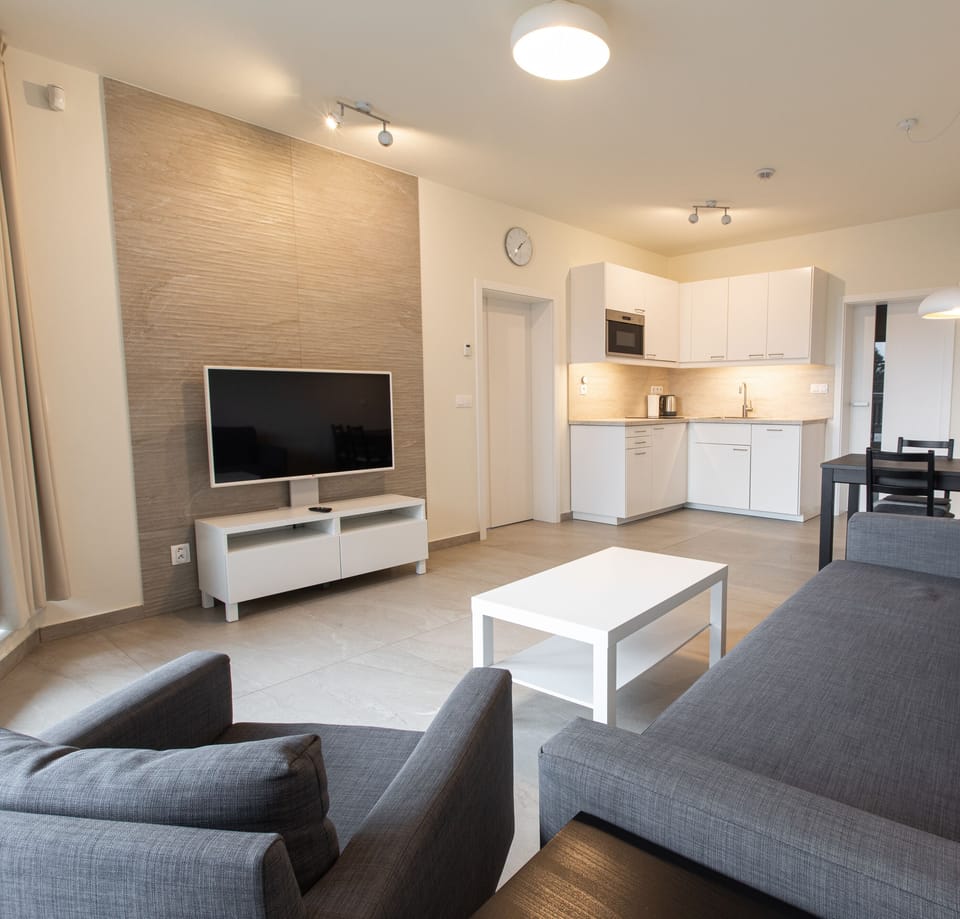 Luxury Apartment | Desk, laptop workspace, soundproofing, free WiFi