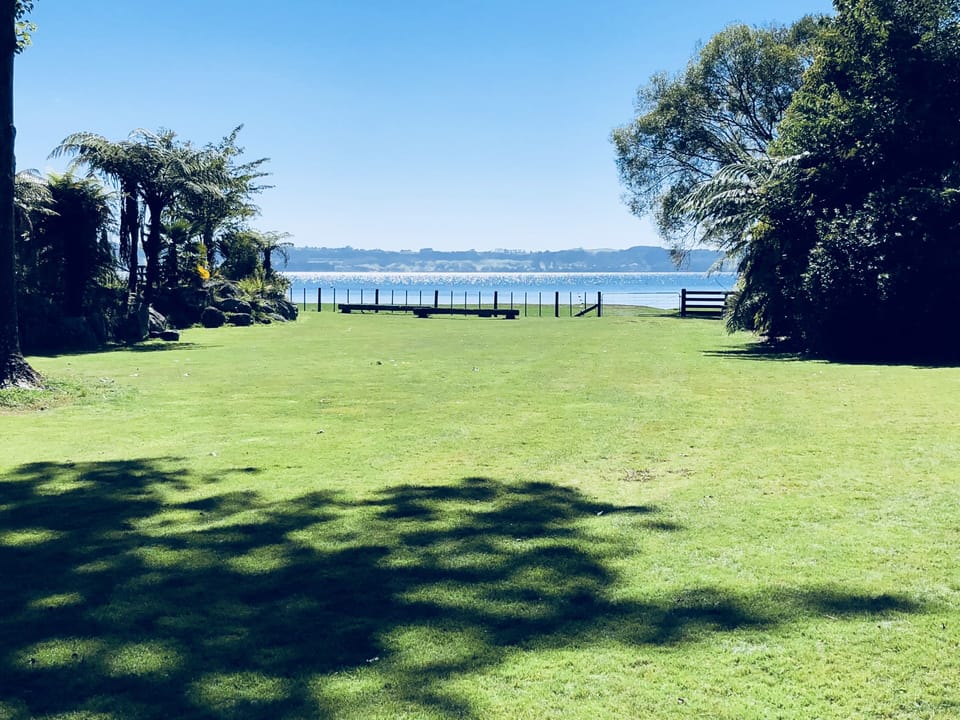 View back down the property to the lake