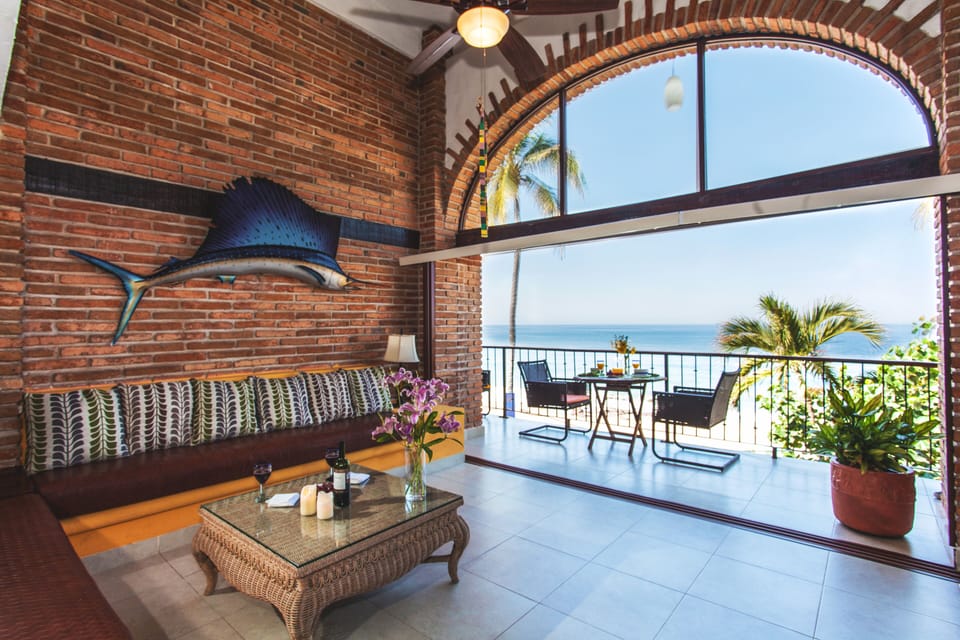 Living room with ocean view