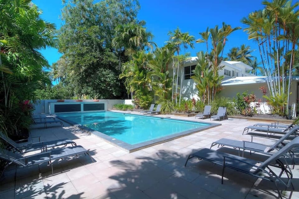 Sunny pool area