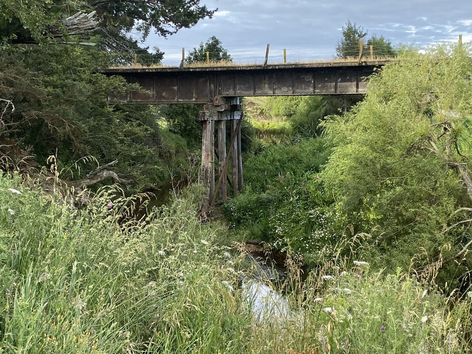 Golf course walks. Old railway bridge