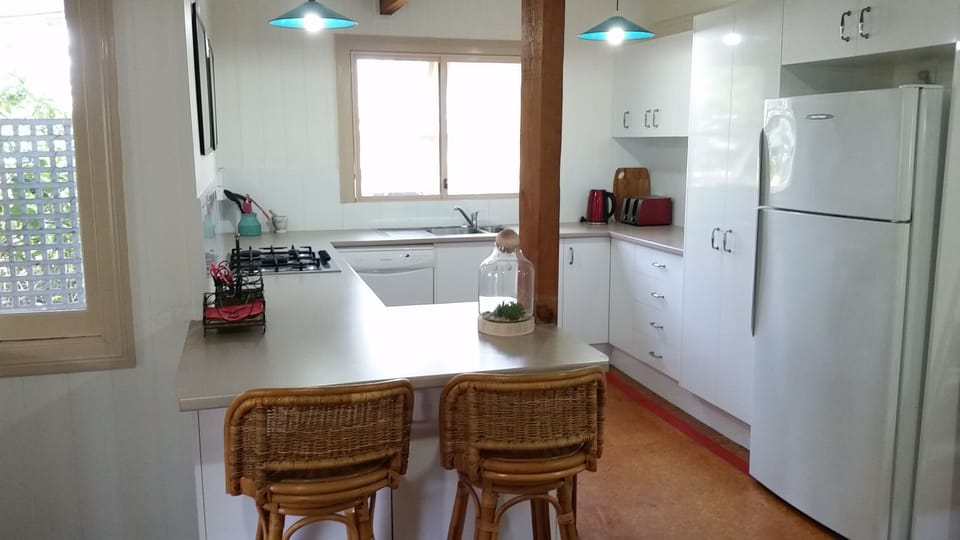 Fully equipped kitchen.