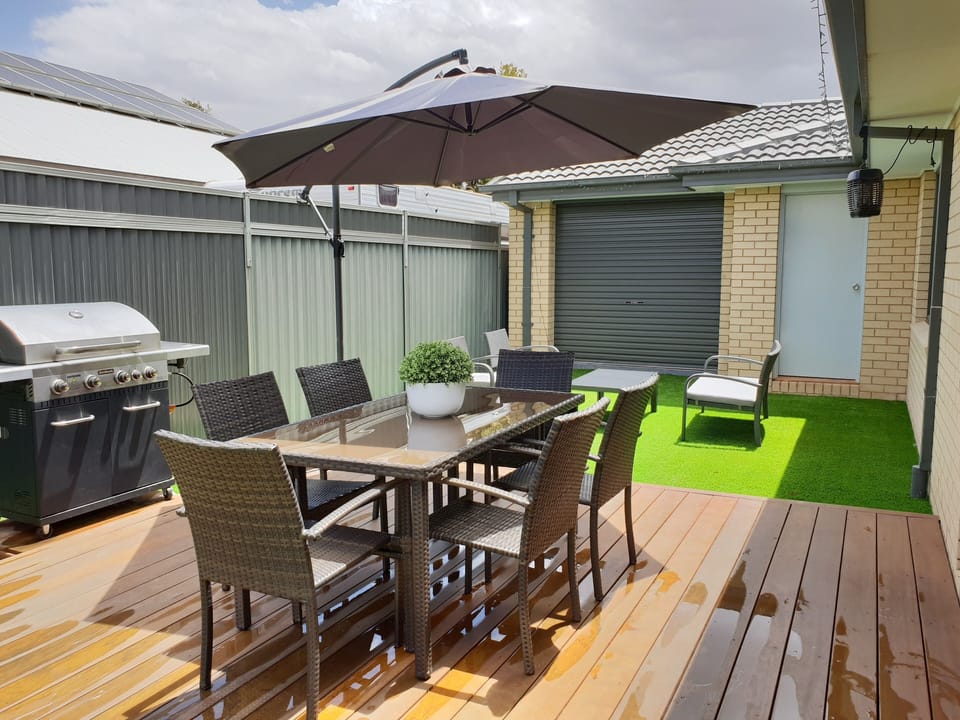 Enjoy a bbq on the deck or a morning coffee on the lounge.