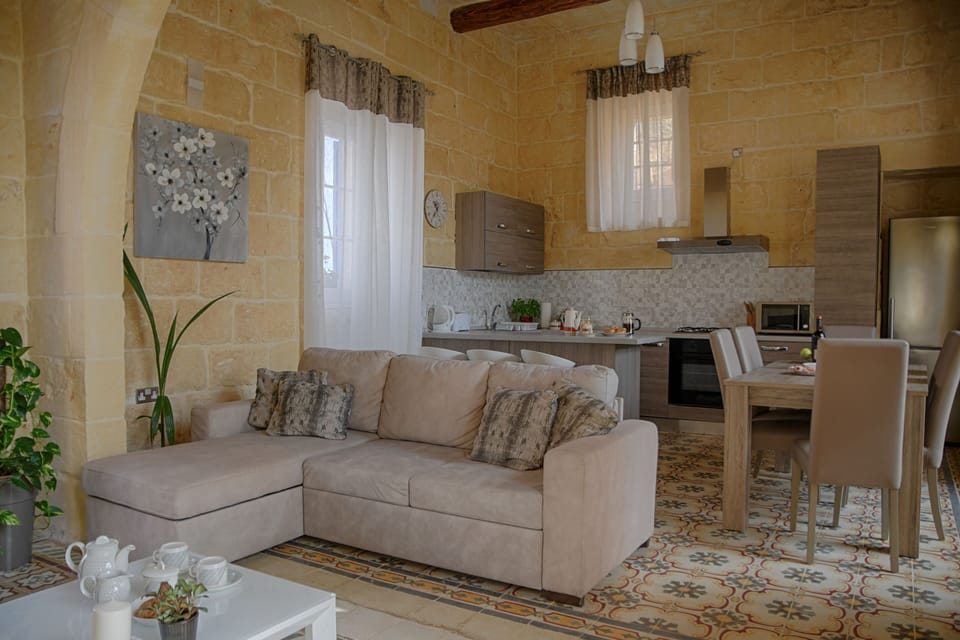 A contemporary set-up featuring traditional elements. 
