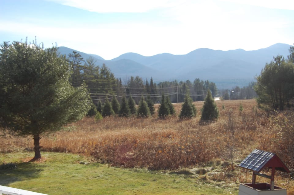 Cannon and Cannon balls: mountain view from deck
