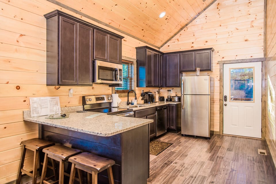 Fully stocked kitchen