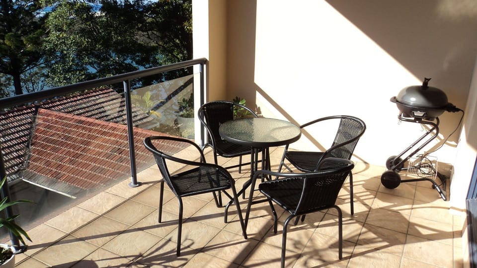 Balcony setting and BBQ