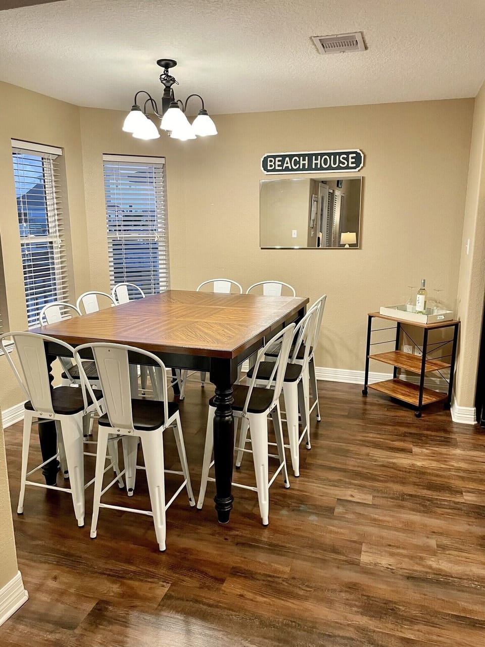 Dining area has ocean views
