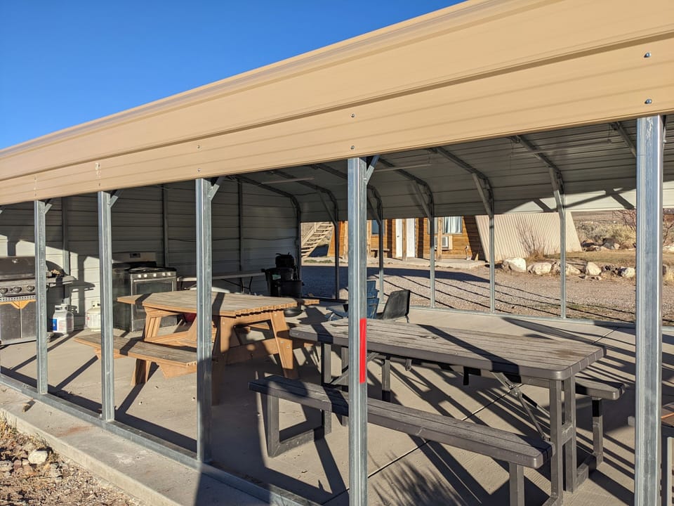 Covered Pavilion with Oven, stove and Grill