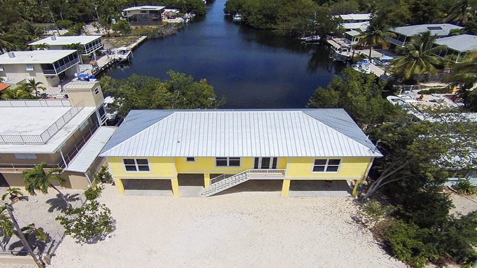 Aerial view of the house!