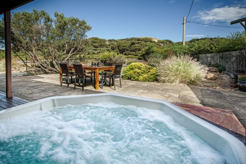 Outside Heated Spa with Views