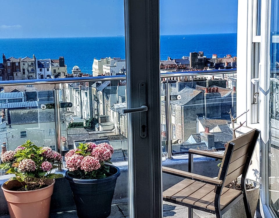 View from one of the two roof terraces