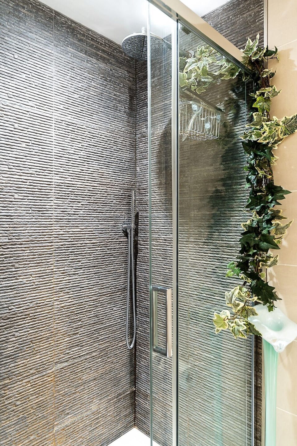 family bathroom double shower
