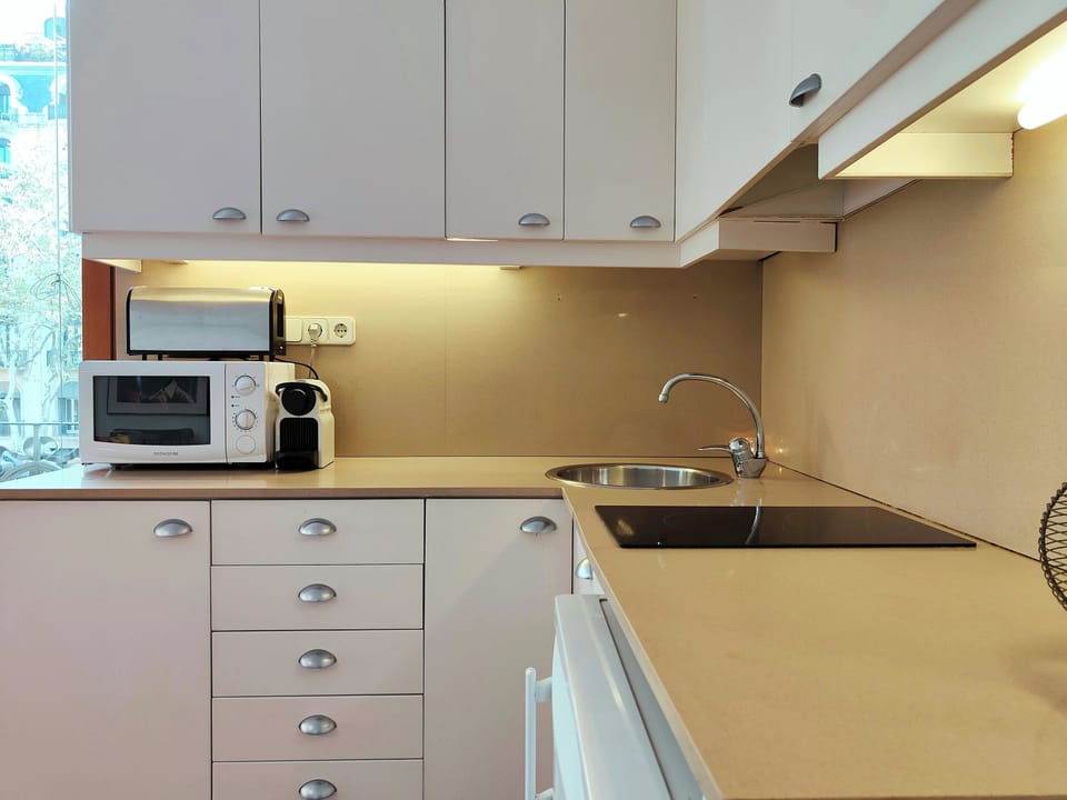 Fully equipped kitchen lets you cook with the comfort of home.