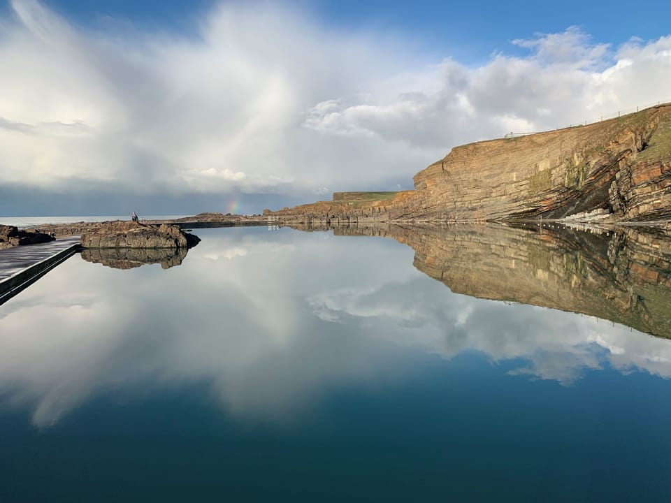 The iconic Bude Sea Pool, open all year round, free; refreshed by high tides