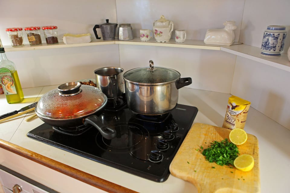 Cooking with Lemon and herbs from the garden