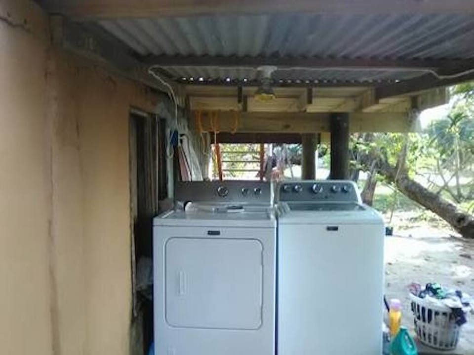 Shared laundry on ground floor
