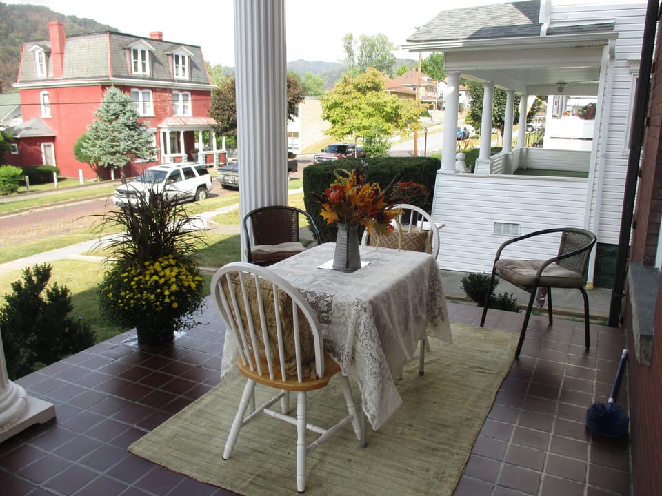 Enjoy morning coffee or evening wine at our unique vacation retreat