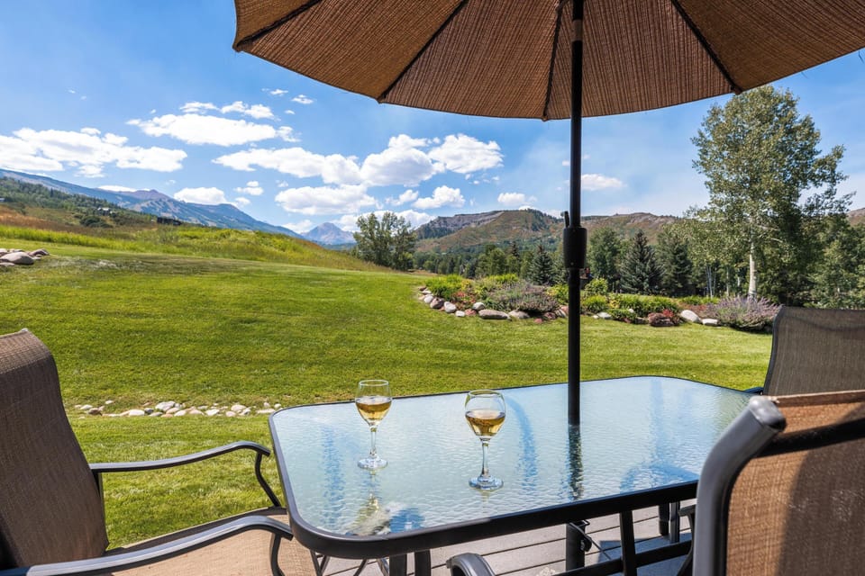 Patio with Mountain Views