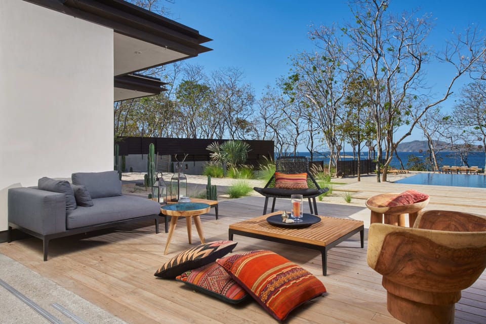 Cozy terrace by pool