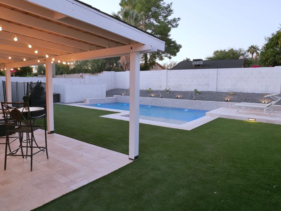 Heated and cooled pool! Perfect temp year round! 