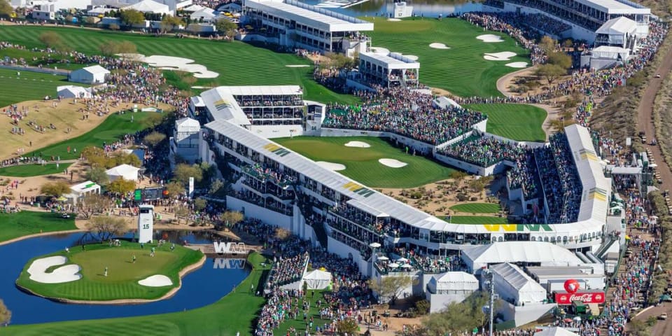 Waste Management PHX Open, 2 miles from house