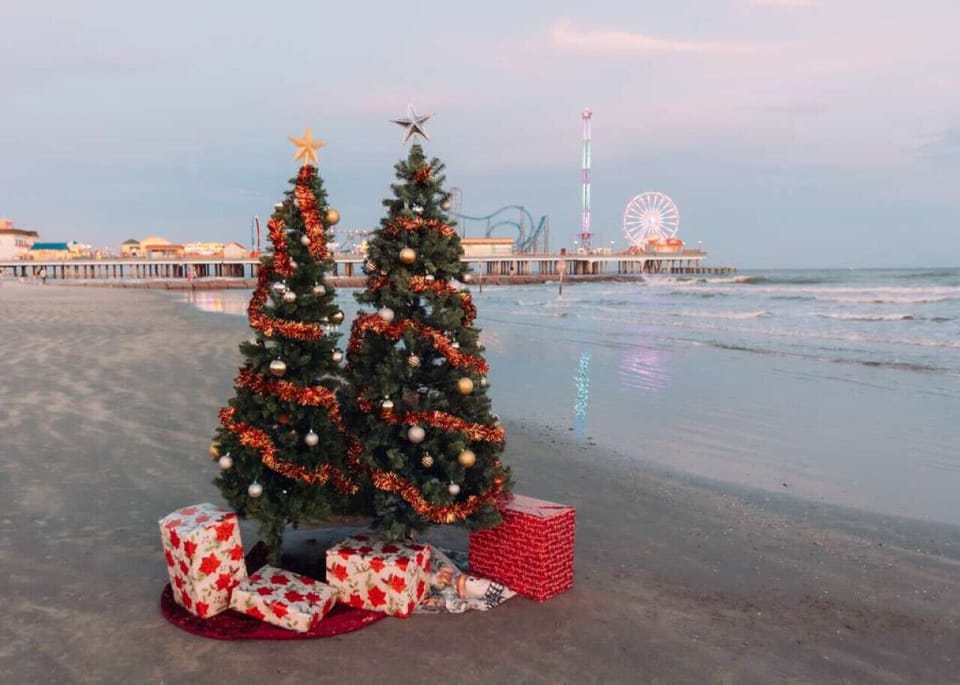Holiday magic meets the coast—upgrade your BeachBox stay with a festive Christmas tree, available Dec 19–28 while supplies last.