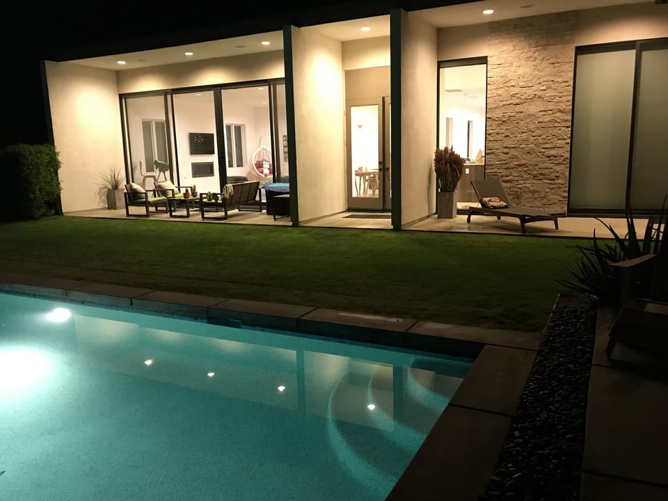 back of house at night