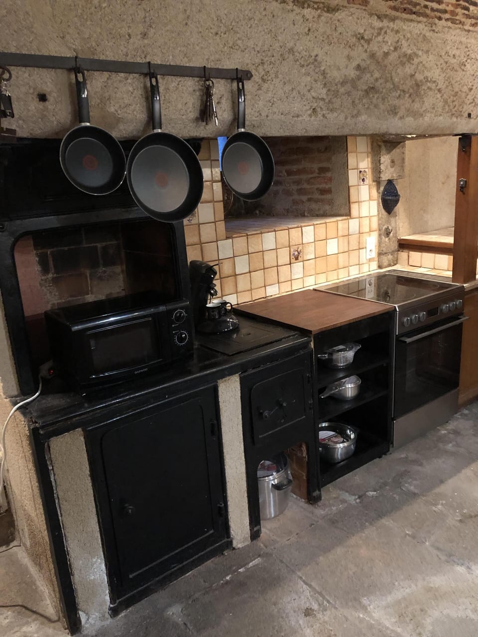 All new cooking pots, pans, and appliances