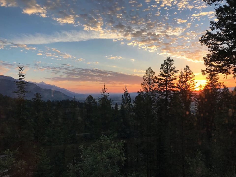 Sunrise from the kitchen