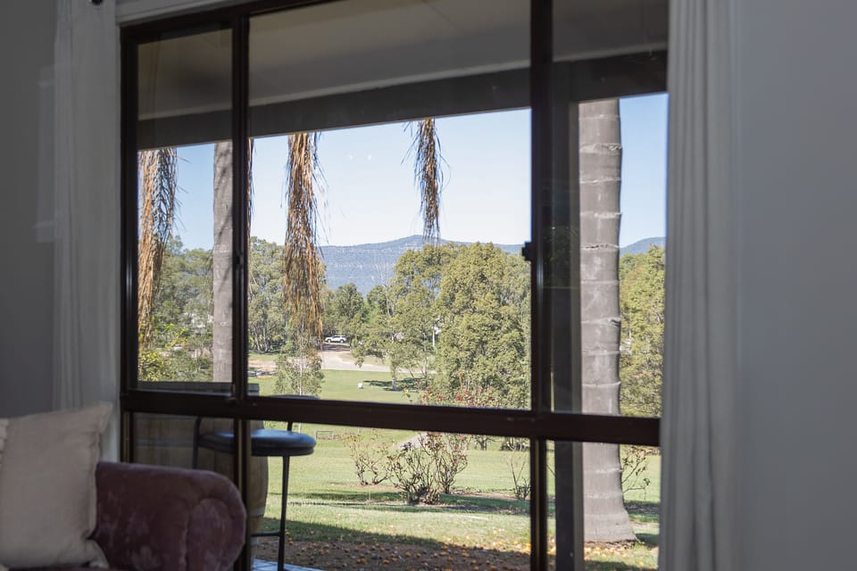 Hunter Gleann Homestead- Lounger area. Look at that view.